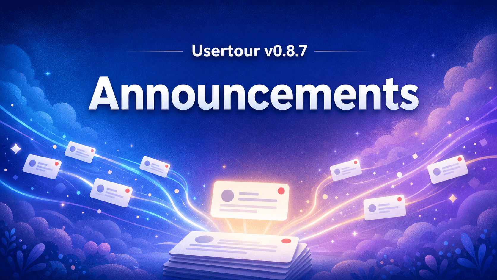Usertour v0.8.7: Announcements, built into your Resource Center